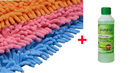 Microfaser Mopp 45 x 15 cm 3-er Set +1 Kraftreiniger 250 ml GRATIS